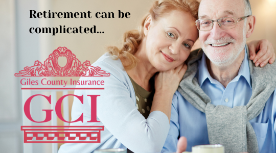 Retirement can be complicated photo of younger spouse with older male spouse